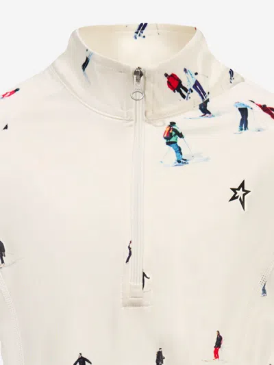 Perfect Moment Half-zip Thermal Top In White