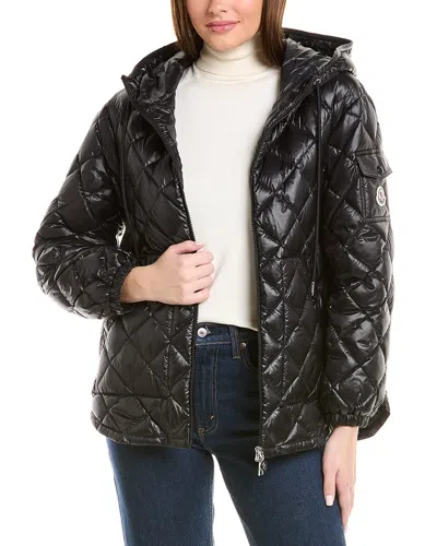 Moncler Diamond Quilted Down Jacket Puffer Jackets Black In Black