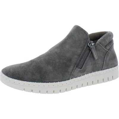 Bella Vita Camberly Womens Suede Zip Up Booties In Multi