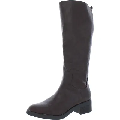 Lifestride Blythe Womens Round Toe Riding Boot Knee-high Boots In Brown
