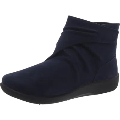 Cloudsteppers By Clarks Sillian Tana Womens Faux Leather Ankle Booties In Multi
