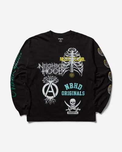 Neighborhood Men S Ls-17 Longsleeve T-shirt In Black