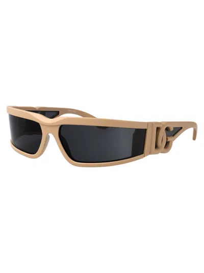 Dolce & Gabbana Sunglasses In 329287 Rubberized Beige