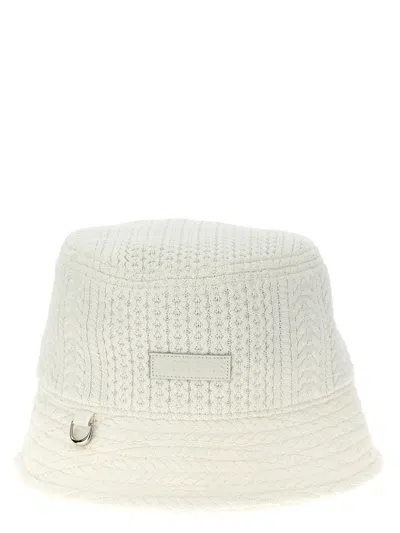 Jacquemus 'the Belo Knit Bucket Hat' In White