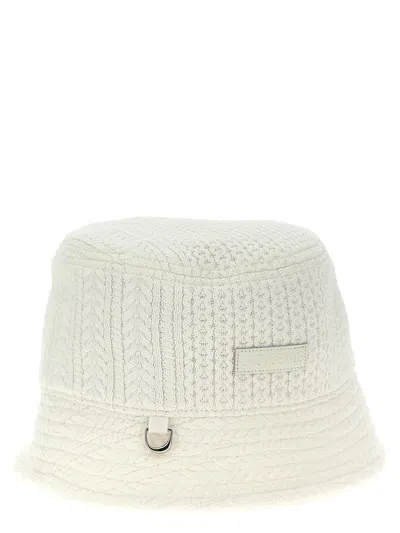 Jacquemus 'the Belo Knit Bucket Hat' In White