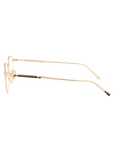 Matsuda Pilot-frame Optical Glasses In Brushed Gold Clear Lens