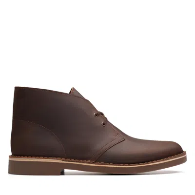 CLARKS BUSHACRE 2 IN BROWN LEATHER 