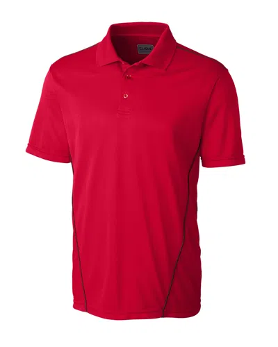 Clique Addison All Cotton Pique Short Sleeve Mens Polo In Red