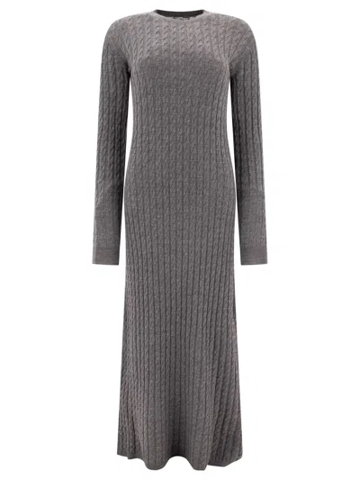 Shop Totême Toteme Dresses In Grey