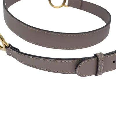 Pre-owned Fendi Grey Leather Belt  ()