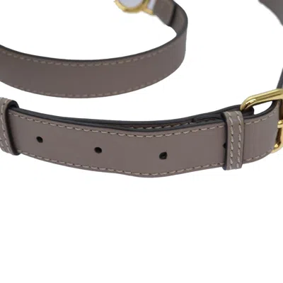 Pre-owned Fendi Grey Leather Belt  ()