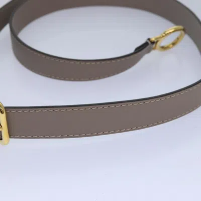 Pre-owned Fendi Grey Leather Belt  ()