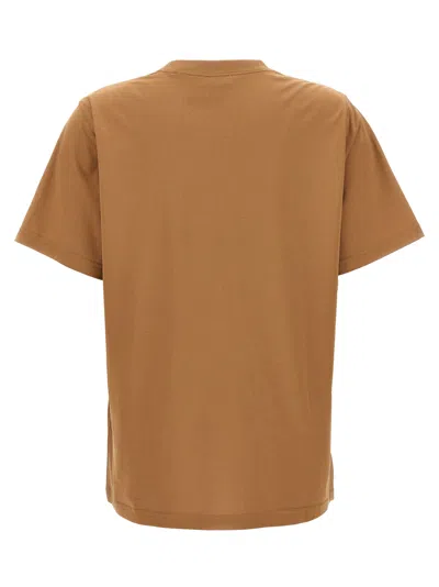 Burberry Beige T-shirt With Logo Print On Front In Cotton Woman