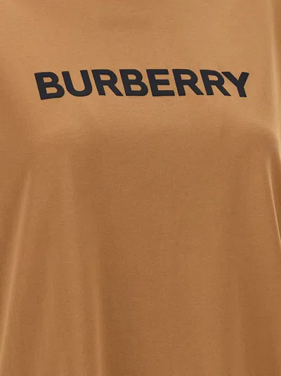 Burberry Beige T-shirt With Logo Print On Front In Cotton Woman