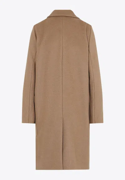 Max Mara Arcella Wool Coat In Camel