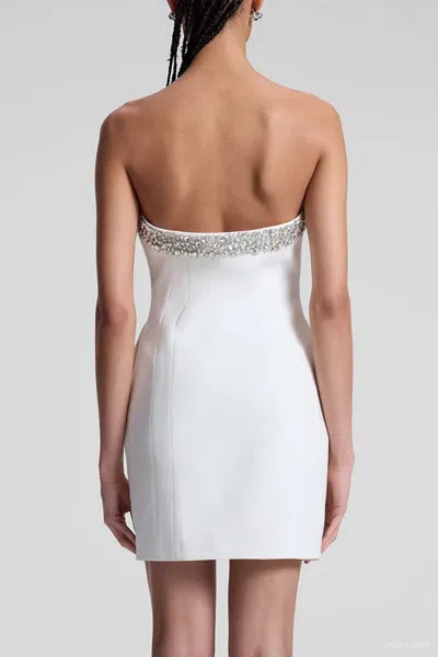 A.l.c Elsie Strapless Embellished Mini Dress In White