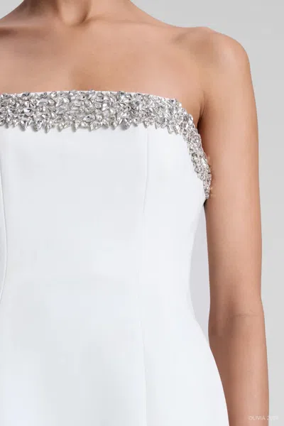 A.l.c Elsie Strapless Embellished Mini Dress In White
