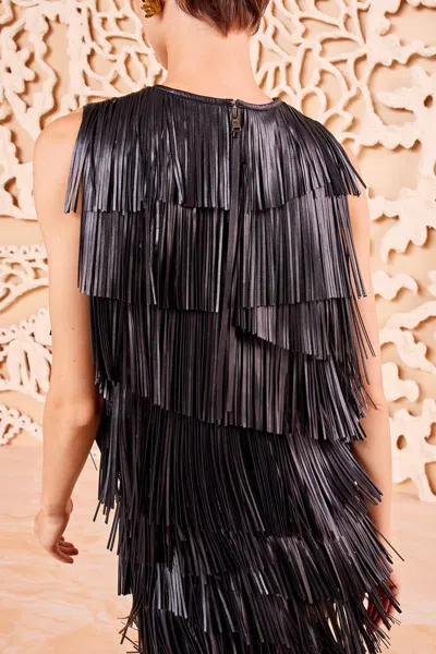 Ulla Johnson Leonie Leather Fringe Top