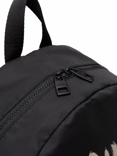 Alexander Mcqueen Black Graffiti Metropolitan Printed Backpack