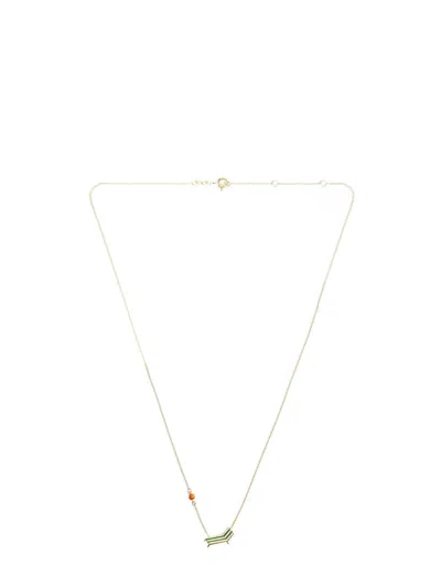 Aliita 9-karat Yellow Gold Beach Chair Necklace