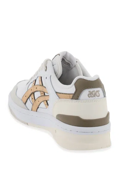 Asics Ex89 Sportstyle Sneakers In White/honey Beige At Urban Outfitters