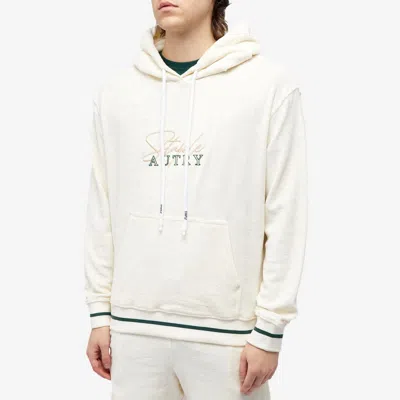 Autry White Hoodie With Logo X Staple Embroidery