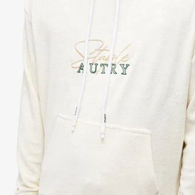 Autry White Hoodie With Logo X Staple Embroidery