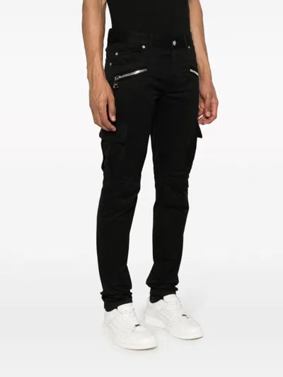 Balmain Men's Stretch Cotton Cargo Pants