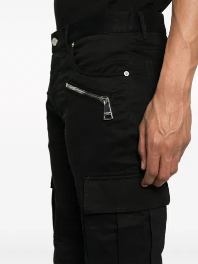 Balmain Men's Stretch Cotton Cargo Pants