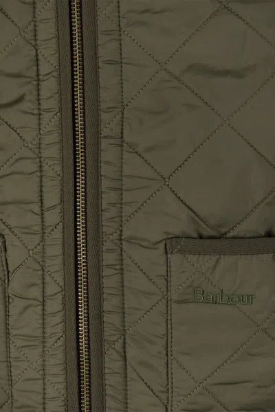 Barbour Quilted Zip-in Liner Gilet In Green