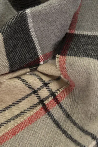 Barbour Scarf With Tartan Pattern