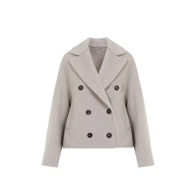 Brunello Cucinelli Beige Db Couture Wool Coat
