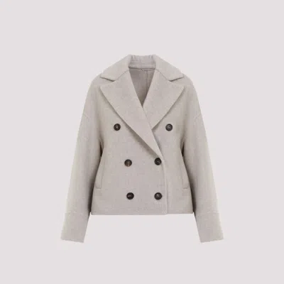 Brunello Cucinelli Beige Db Couture Wool Coat