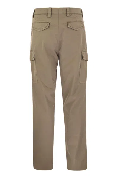 Brunello Cucinelli Men Garment-dyed Leisure Fit Trousers