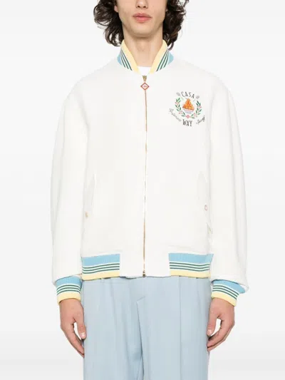 Casablanca Casa Way Viscose Blend Bomber Jacket