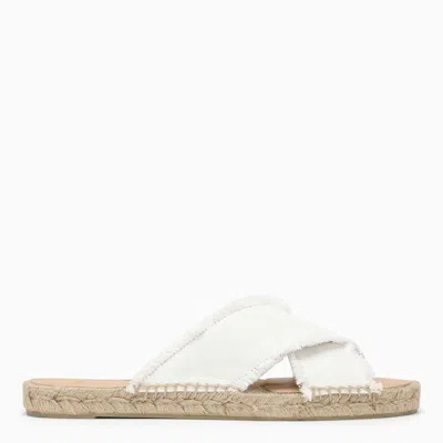 Castaã±er Palmera Flat Espadrilles In White