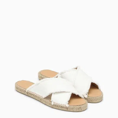 Castaã±er Palmera Flat Espadrilles In White