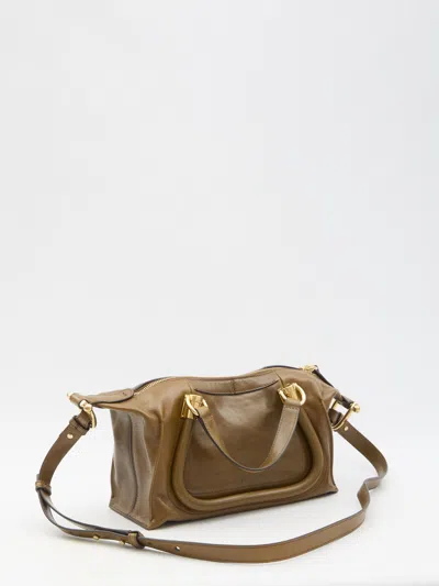 Chloé Paraty S Brown Bronze Double Handle Bag