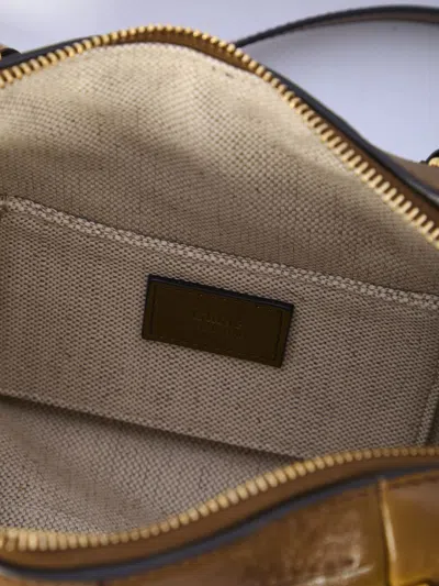 Chloé Paraty S Brown Bronze Double Handle Bag