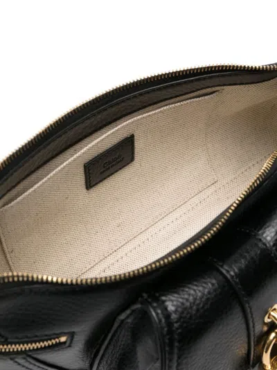 Shop Chloé Shoulder Bag The 99 Black Det Golden