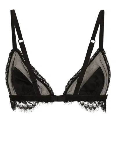 Dolce & Gabbana Black Soft Cup Triangle Bra