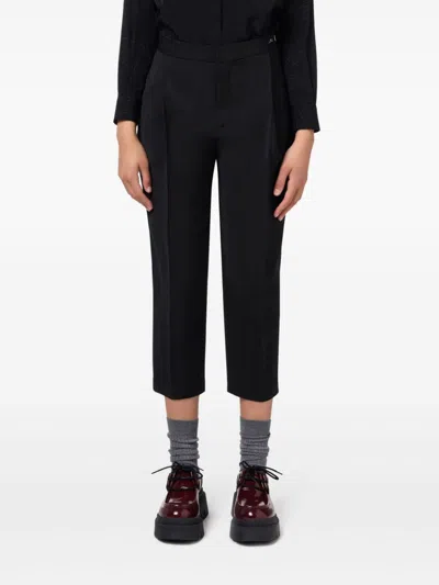 Elisabetta Franchi Wool Pleated Casual Pants