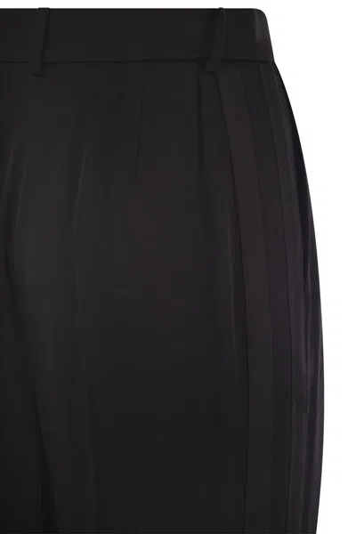 Shop Elisabetta Franchi Straight Black Pants