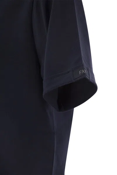Fay T-shirt With Logo Embroidery