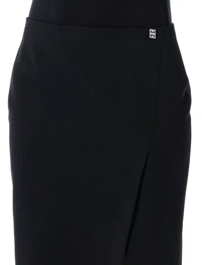 Givenchy Skirt In Wool With 4g Detail
