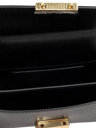 Golden Goose 'venezia' Black Hangbag With Adjustable And Removable Shoulder Strap And Clasp Closure In Black