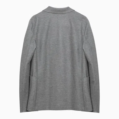 Harris Wharf London Light Grey Single-breasted Cotton Jacket