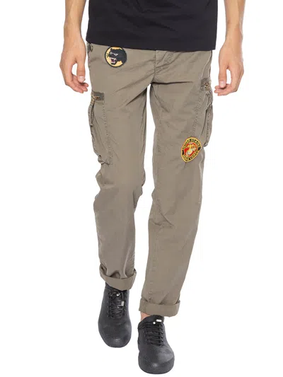 History Repeats Cargo Trousers With Patches