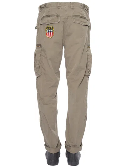 History Repeats Cargo Trousers With Patches