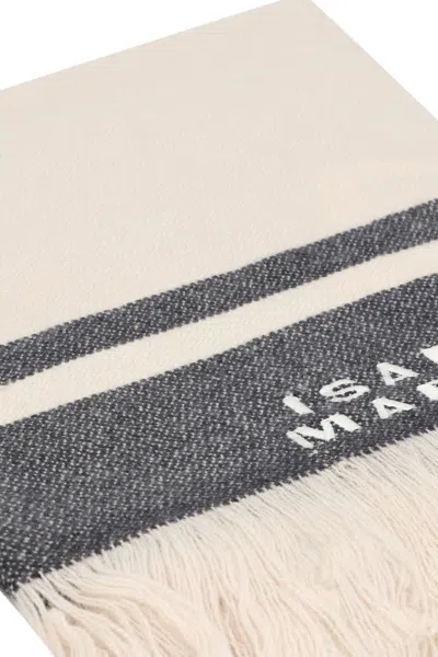 Isabel Marant Anika Wool And Cashmere Scarf In Neutral